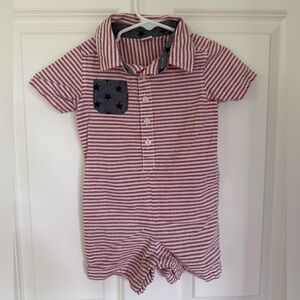 Old Navy Red, White & Blue Baby Boy Jumper - Size 12-18 months